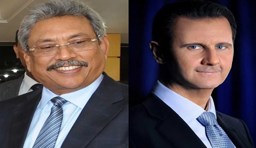 الرئيس الأسد يتلقى برقية تهنئة من رئيس سريلانكا
