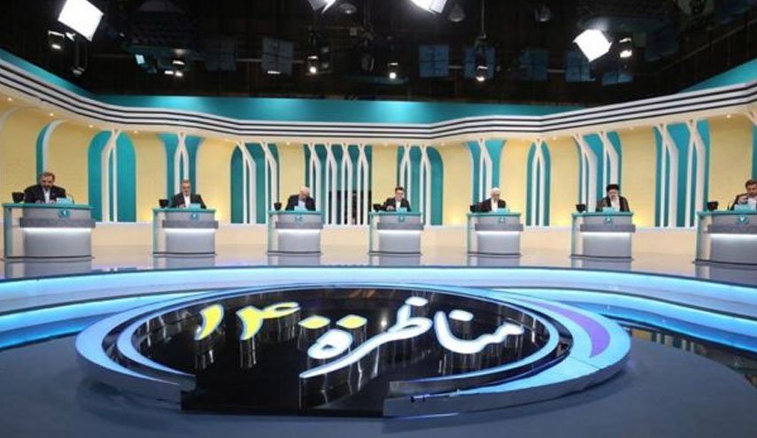 تکمیل فرایند ورود نامزدهای انتخابات ریاست جمهوری به محل آخرین مناظره انتخاباتی+ ویدیو
