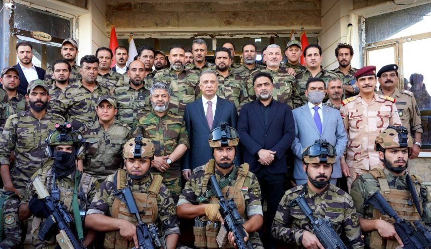 نخست وزیر عراق با فرماندهان حشد الشعبی سامراء دیدار کرد