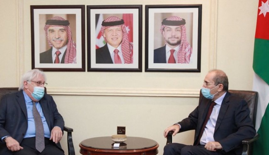 دیدار فرستاده سازمان ملل در امور یمن با وزیر خارجه اردن
