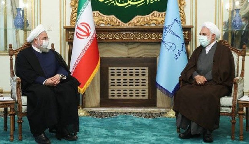روحانی با رئیس جدید قوه قضائیه دیدار کرد
