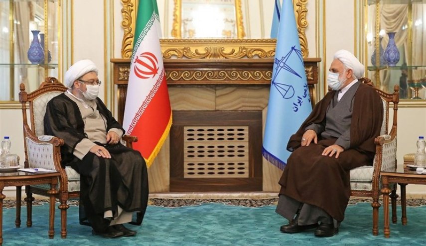 آیت‌الله آملی لاریجانی با رئیس قوه قضائیه دیدار کرد