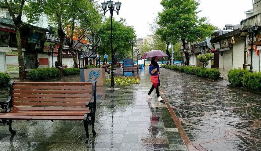 بارش باران در بیش از ۱۰ استان کشور