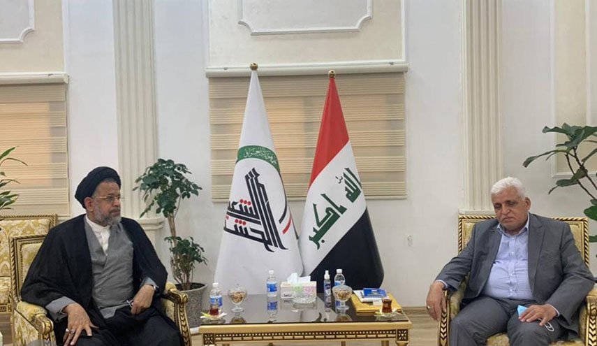 وزير الامن الايراني يلتقي رئيس هيئة الحشد الشعبي فالح الفياض 