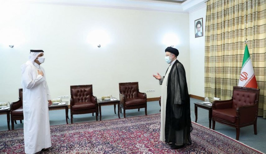 عکس| دیدار وزیرخارجه قطر با آیت الله رئیسی