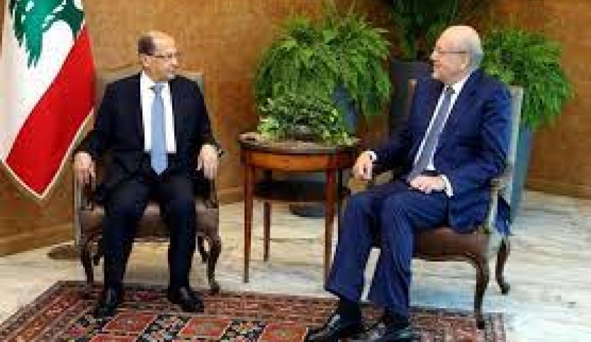 عون توافق مع ميقاتي على الاسراع في تشكيل الحكومة الجديدة