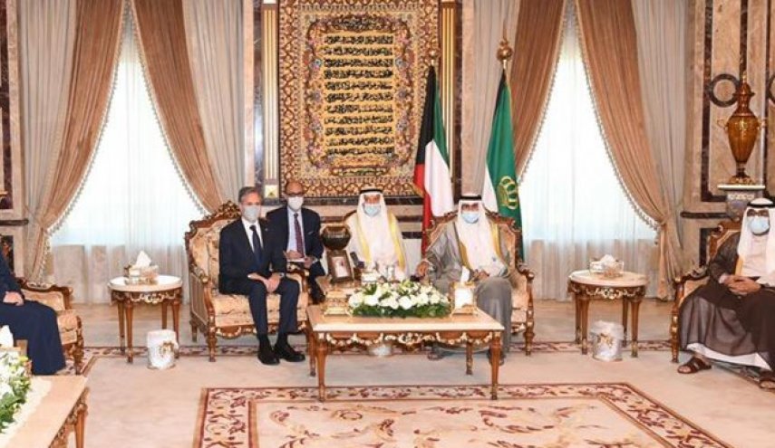 دیدار بلینکن با امیر و ولی‌عهد کویت 
