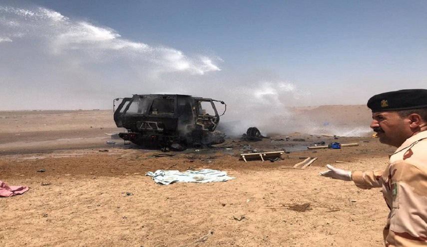 مقتل 9 عناصر من الأمن العراقي بانفجار في محافظة صلاح الدين +صور
