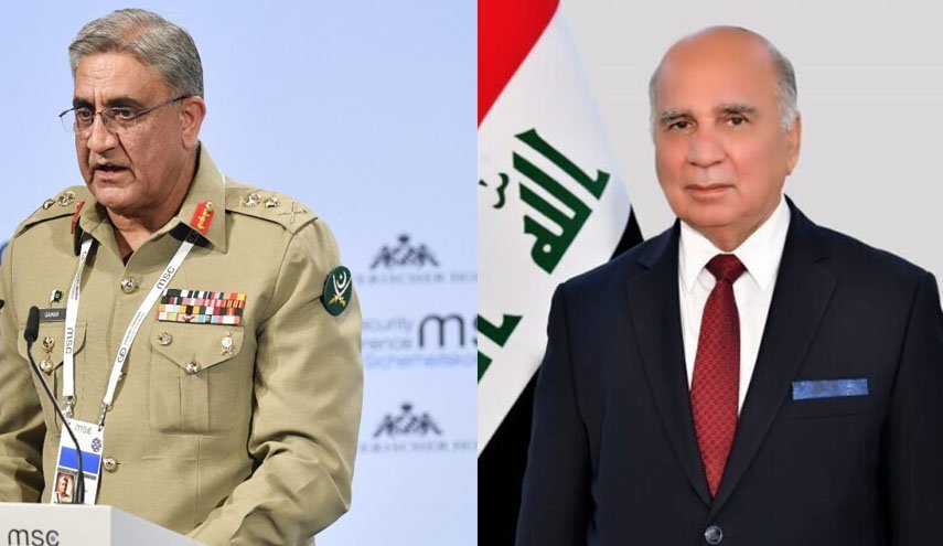 وزیرخارجه عراق با فرمانده ارتش پاکستان دیدار کرد