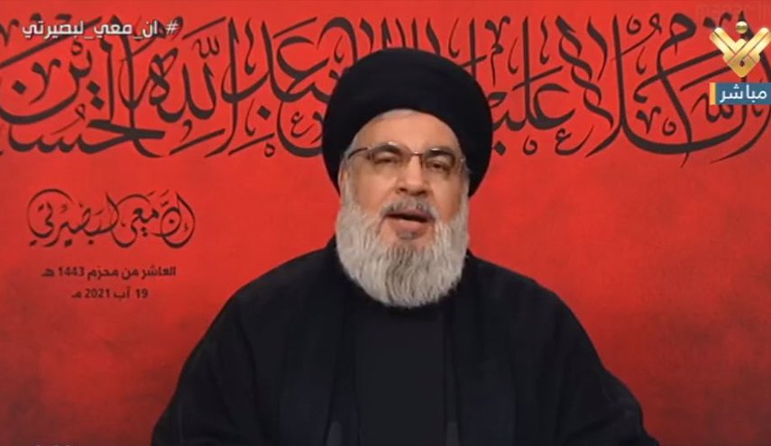 سید حسن نصرالله:دست قطع شده شهید سلیمانی گواه بر ایستادگی ایران در کنار دوستان است/ اولین کشتی حامل سوخت تا ساعاتی دیگر از ایران به سوی لبنان حرکت می‌کند/ از امام خامنه‌ای و رئیس‌جمهور ایران تشکر می‌کنیم