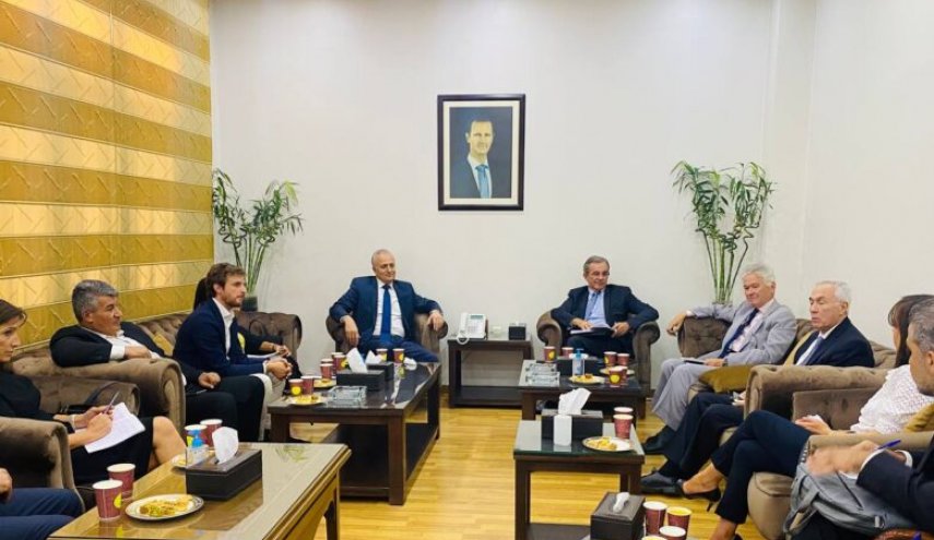 وزير النقل السوري يوضح لمارياني الآثار للسلبية العقوبات الاقتصادية 
