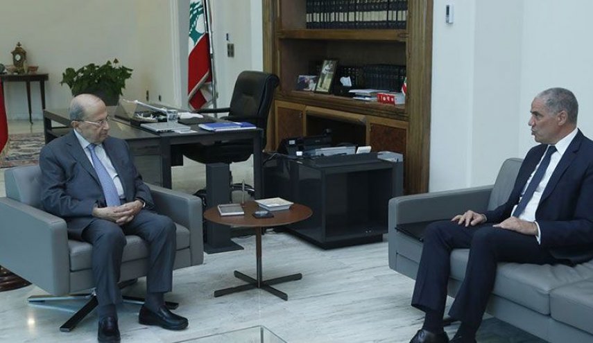 الرئيس اللبناني یستقبل رئيس بعثة الاتحاد الاوروبي في بيروت
