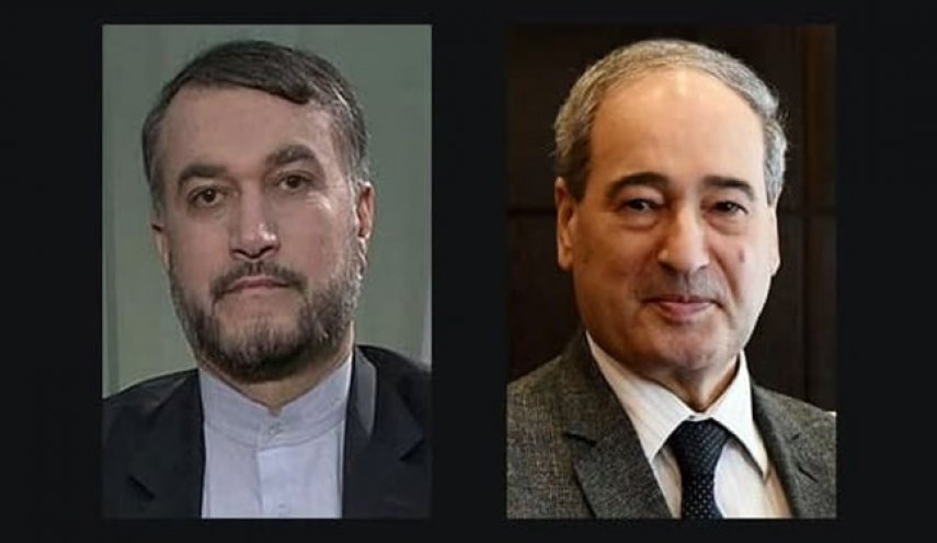 وزیر خارجه سوریه با تبریک به امیرعبداللهیان بر مقابله مشترک با استکبار تاکید کرد
