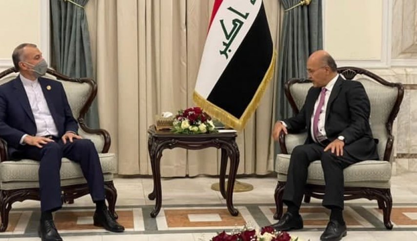 دیدار امیرعبداللهیان با رئیس جمهور و نخست وزیر عراق