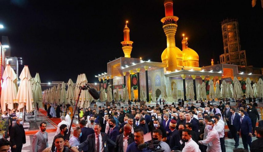 توئیت رئیس‌جمهور فرانسه پس از زیارت حرم امام موسی کاظم (ع)