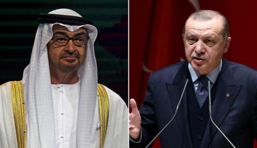 أردوغان وبن زايد يبحثان تعزيز العلاقات الثنائية