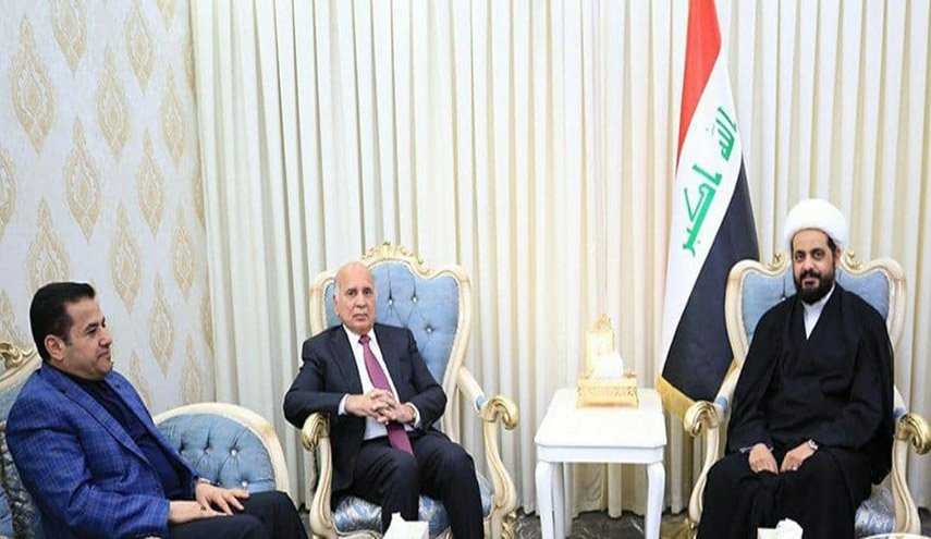 الخزعلي يبحث مع وزير الخارجية ومستشار الأمن القومي ملف الانسحاب الأميركي