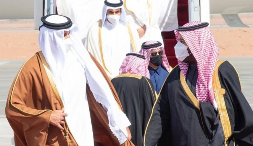 عکسی متفاوت از دیدار سران قطر، عربستان سعودی و امارات