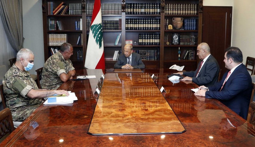 الرئيس اللبناني يترأّس اجتماعاً للوفد المفاوض في ملفّ ترسيم الحدود