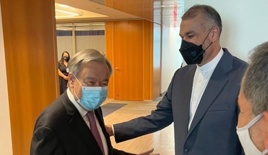 دیدار امیرعبداللهیان با دبیرکل سازمان ملل 