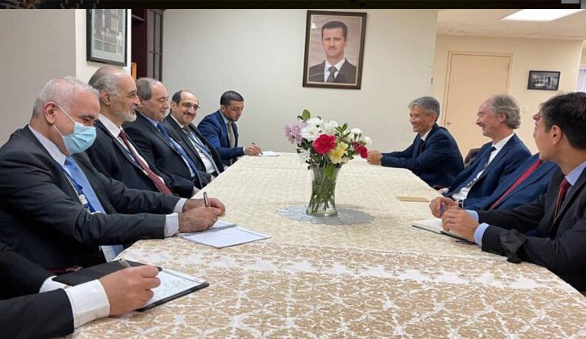 المقداد يؤكد لبيدرسون ضرورة عمل اللجنة الدستورية دون تدخل أجنبي