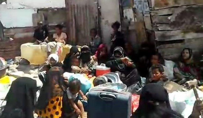 مزدوران امارات 150 خانواده را در عدن آواره کردند