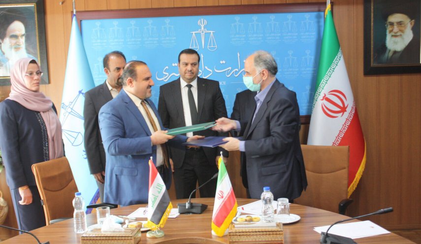 إيران والعراق يوقعان بیانا مشتركا حول توسيع العلاقات القضائية
