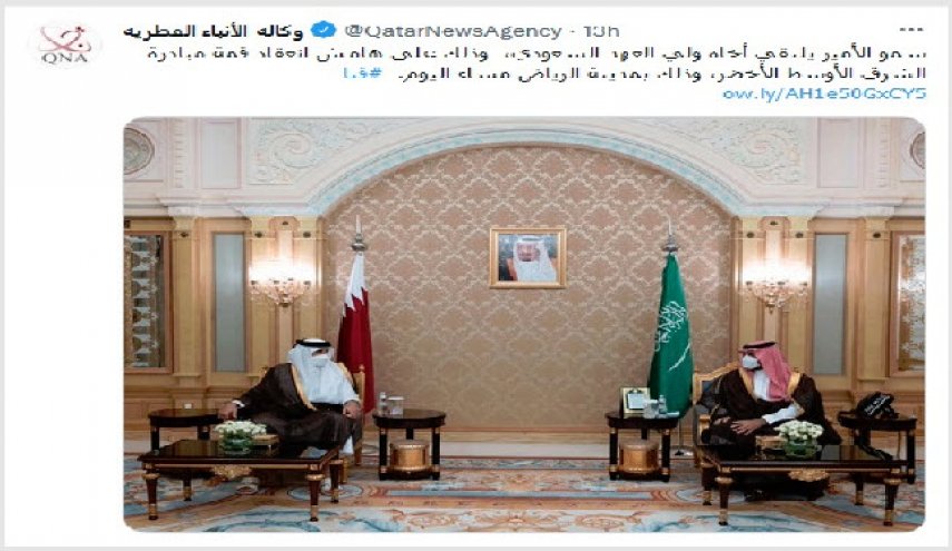 دیدار امیر قطر و بن‌سلمان درباره تحولات منطقه