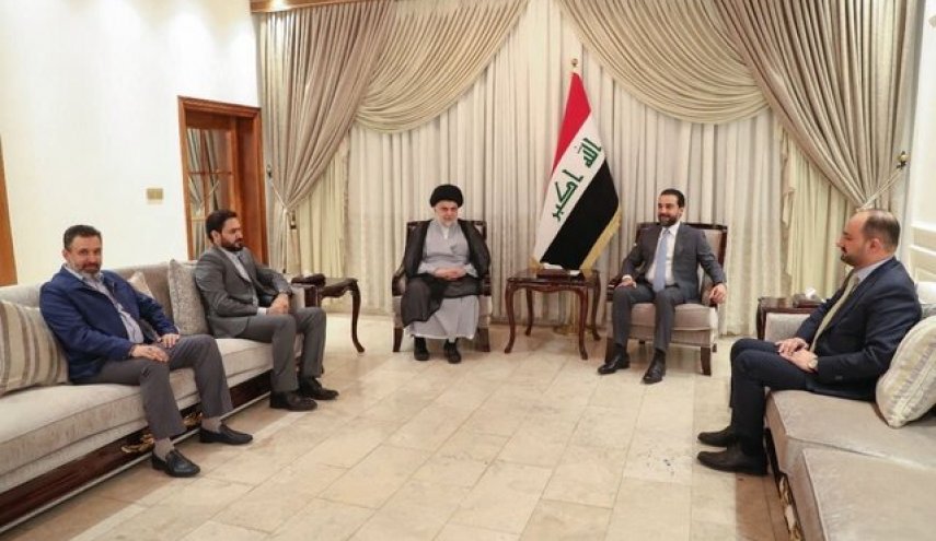 گفت‌وگوی مقتدی صدر و الحلبوسی درباره تشکیل دولت جدید عراق