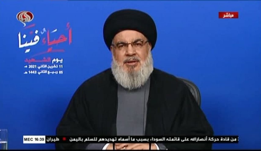سیدحسن نصرالله: عربستان به دنبال بهانه ای برای بحران آفرینی با لبنان است/ منافع ملی به معنای فرمانبرداری از دیکته های خارجی نیست