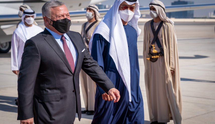 ملك الأردن يصل إلى أبوظبي
