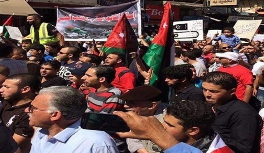 ادامه اعتراضات ضد صهیونیستی در اردن

