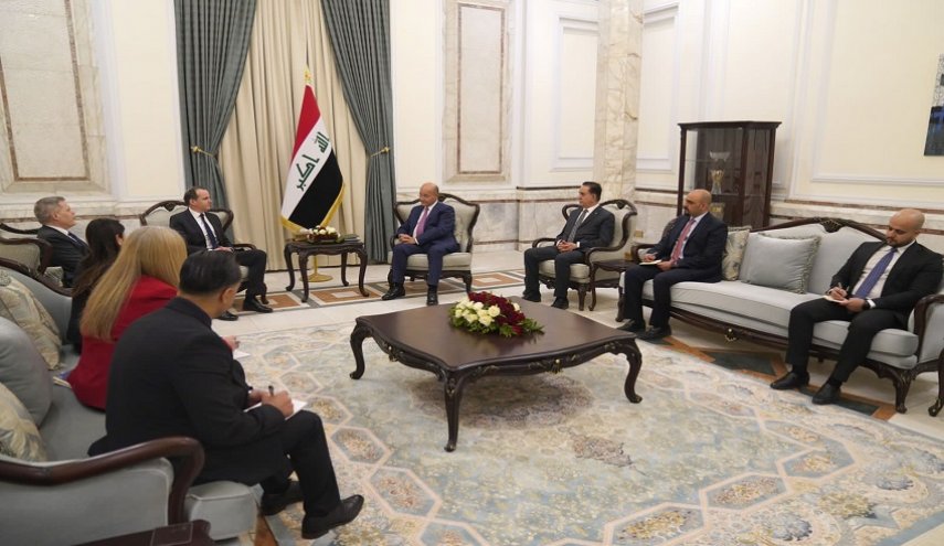 برهم صالح وماكغورك يؤكدان ضرورة نزع فتيل أزمات المنطقة