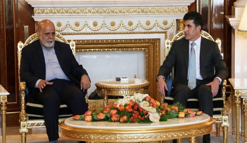 دیدار سفیر ایران در عراق با رئیس اقلیم کردستان