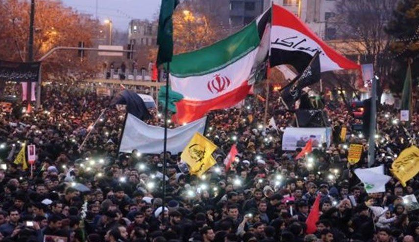 تجمع مردم بغداد پس از فراخوان گروه‌های مقاومت