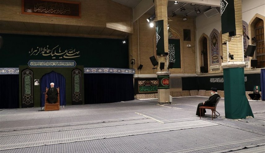 اقامة مجلس عزاء في ذكرى استشهاد السيدة فاطمة الزهراء (ع) بحضور قائد الثورة