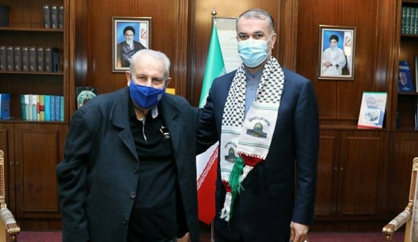 خداحافظی سفیر فلسطین با امیرعبداللهیان