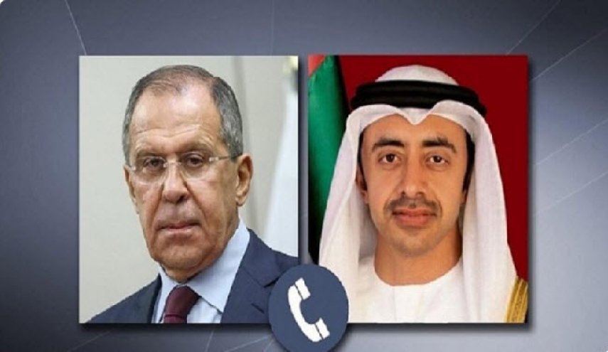 تأکید وزرای خارجه امارات و روسیه بر راهکار سیاسی در یمن