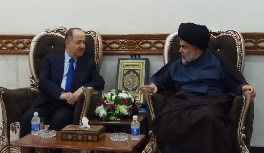 گفت‌وگوی تلفنی مقتدی صدر و مسعود بارزانی درباره آخرین تحولات سیاسی عراق