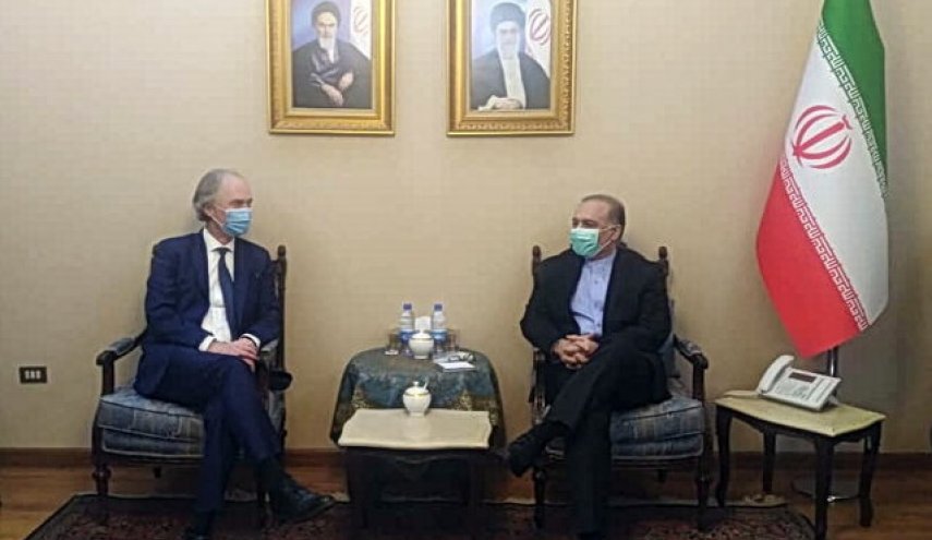 بررسی تحولات سوریه در دیدار «پدرسون» با سفیر ایران در دمشق