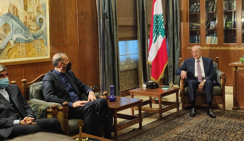 نبیه بری: ایران الهام بخش جریان های مقاومت در جهان است/ امیرعبداللهیان: تهران آماده تامین نیازهای لبنان در زمینه برق و گاز است