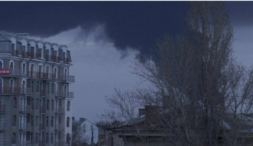 دود سیاه ناشی از انفجار شهر اودسای اوکراین را فرا گرفت