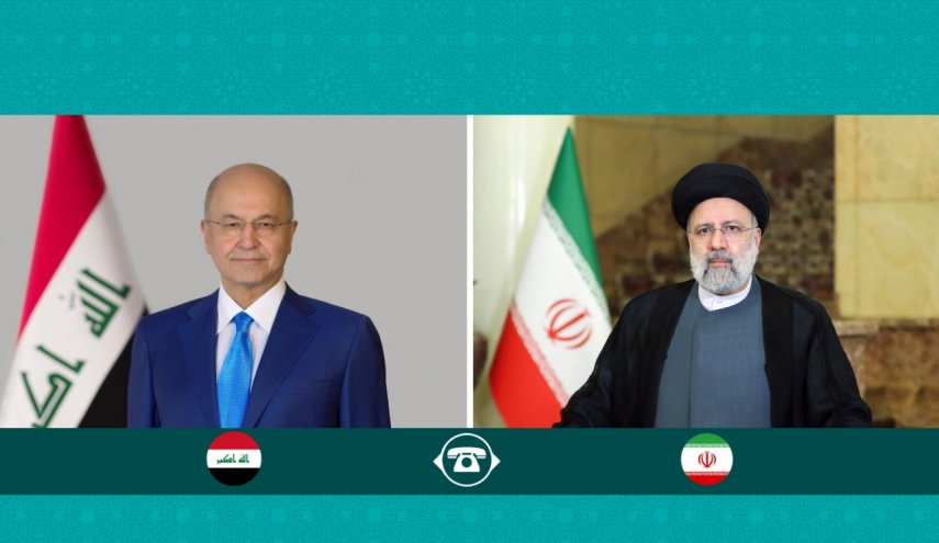 آیت الله رئیسی در تماس تلفنی رئیس جمهور عراق: آمریکا و رژیم صهیونیستی دلسوز ملت‌های منطقه نیستند