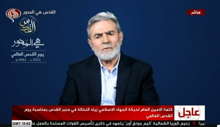 سخنرانی زیاد نخاله در مراسم جشن رسانه‌ای با عنوان «منبر قدس» 