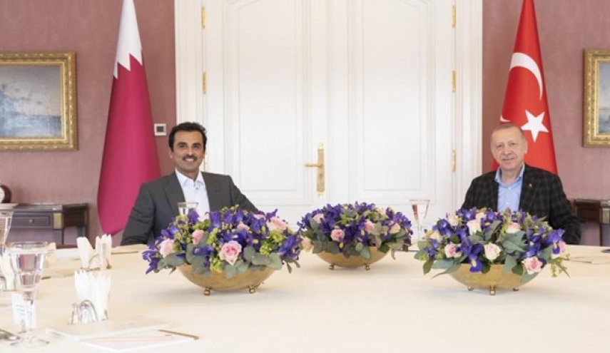 گفت‌وگوی امیر قطر و اردوغان درباره منطقه