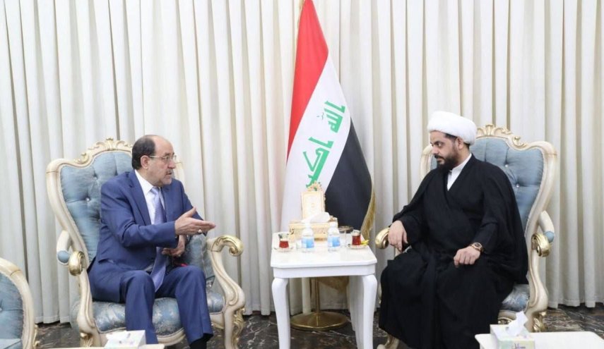 دیدار الخزعلی و المالکی با دستور کار خروج عراق از بن بست سیاسی