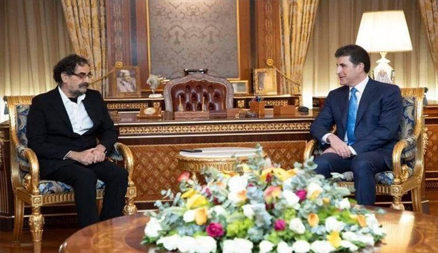 نيجيرفان بارزاني يستقبل الفنان الايراني 'شهرام ناظري'