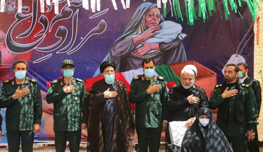 رئیس جمهور در مراسم تشییع شهدای گمنام حضور یافت