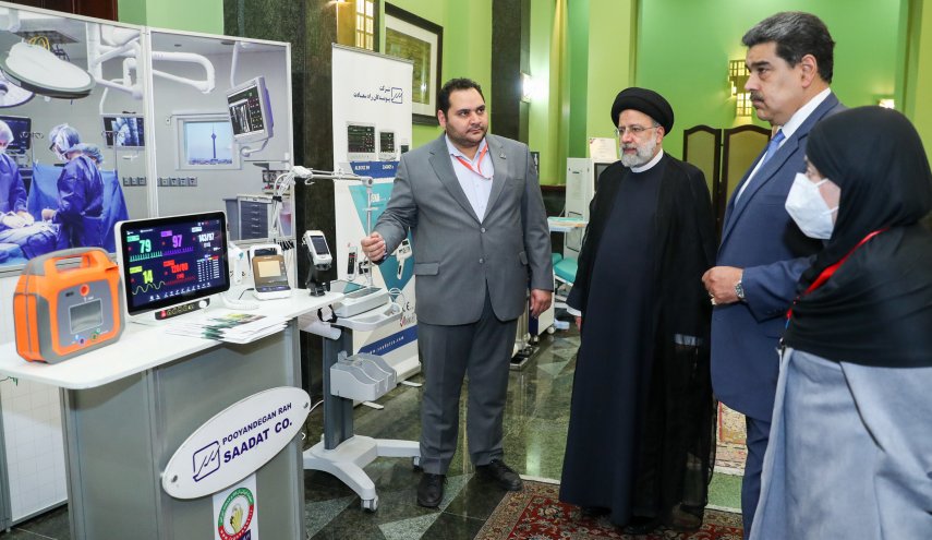 بازدید روسای جمهور ایران و ونزوئلا از نمایشگاه توانمندی‌ها و دستاوردهای دانش‌بنیان شرکت‌های ایرانی
