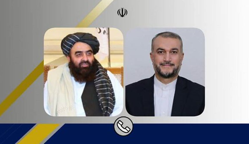 گفت وگوی تلفنی امیر عبداللهیان با سرپرست وزارت خارجه طالبان افغانستان/ ایران در کنار مردم شریف و صبور افغانستان است